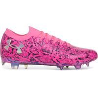 Under Armour Shadow Elite 3.0 Gras Voetbalschoenen (FG) Roze Zwart Zilver