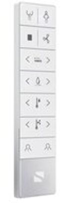Afstandsbediening met muurbeugel voor CESARI douche-wc 193x 55x 16mm Batterijen CR2032 3 Volt, 2 stuks meegeleverd Plensdicht: beschermingsklasse IPX4