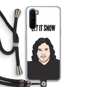 Let It Snow: OnePlus Nord Transparant Hoesje met koord
