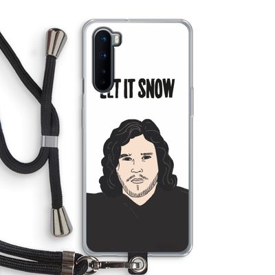 Let It Snow: OnePlus Nord Transparant Hoesje met koord