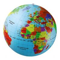 Opblaasbare wereldbol - 50 cm - PVC - opblaas globe - strandbal
