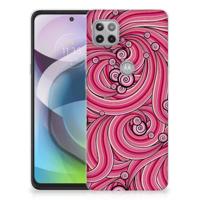 Motorola Moto G 5G | Hoesje maken | Swirl Pink