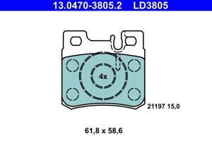 ATE Remblokset 13.0470-3805.2