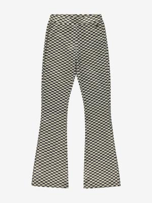 Nik&Nik zomer broek meisjes - taupe / zwart - Gigie