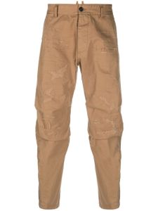 DSQUARED2 pantalon fuselé à effet usé - Tons neutres