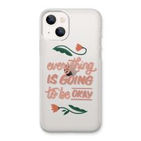 Optimistic flower girl: iPhone 13 Transparant Hoesje