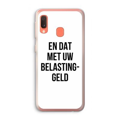 Belastinggeld: Samsung Galaxy A20e Transparant Hoesje