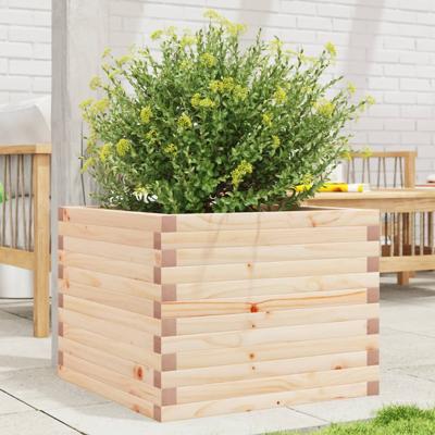 VidaXL Plantenbak 60x60x45,5 cm massief grenenhout