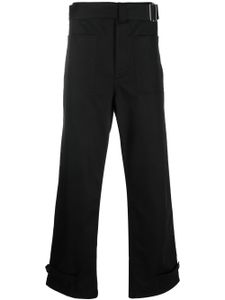 Alexander McQueen pantalon droit à détail de boucle - Noir