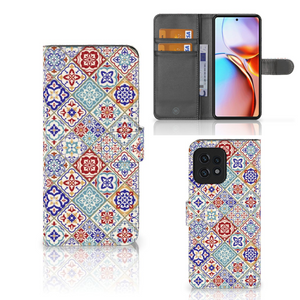 Motorola Edge 40 Pro Bookcase Tiles Color