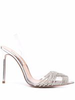 Aquazzura sandales Gatsby 115 mm - Argent - thumbnail