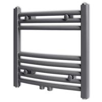VidaXL Radiator / handdoekenrek gebogen 480x480 mm grijs