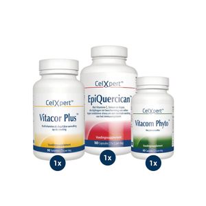 Phyto-Epi-Pakket | 1x Vitacor Plus & 1x Vitacom Phyto & 1x EpiQuercican | Professionele Supplementen