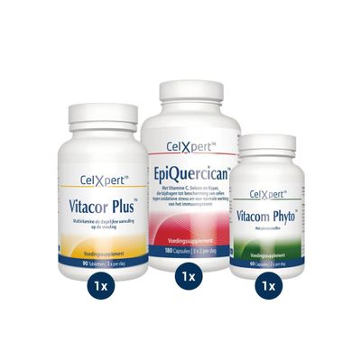 Phyto-Epi-Pakket | 1x Vitacor Plus & 1x Vitacom Phyto & 1x EpiQuercican | Professionele Supplementen Phyto-Epi-Pakket | 1x Vitacor Plus & 1x Vitacom Phyto & 1x EpiQuercican | Professionele Supplementen
