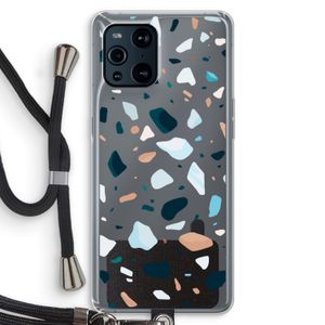 Terrazzo N°13: Oppo Find X3 Transparant Hoesje met koord