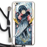 Golden Raven: Huawei Ascend P8 Lite (2017) Transparant Hoesje met koord
