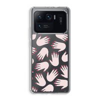 Hands pink: Xiaomi Mi 11 Ultra Transparant Hoesje