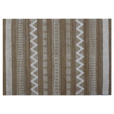Tapijt Home ESPRIT Wit Bruin Boho 75 x 175 x 1 cm