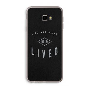 To be lived: Samsung Galaxy J4 Plus Transparant Hoesje