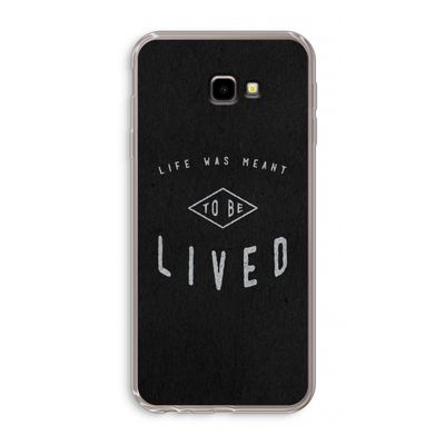 To be lived: Samsung Galaxy J4 Plus Transparant Hoesje