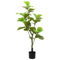 Kunstficussenboom 30 blaadjes 125 cm groen