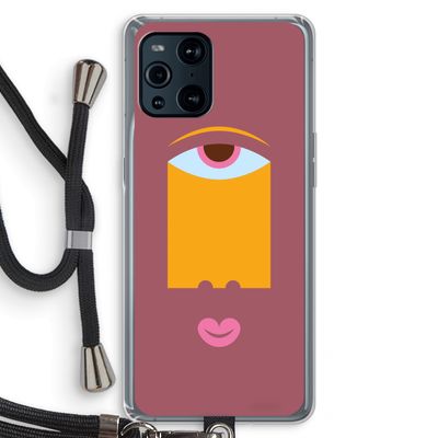 Mono V: Oppo Find X3 Transparant Hoesje met koord