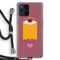 Mono V: Oppo Find X3 Transparant Hoesje met koord