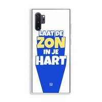 Laat de zon in je hart: Samsung Galaxy Note 10 Plus Transparant Hoesje