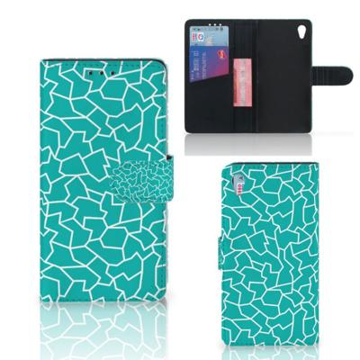 Sony Xperia Z3 Hoesje Cracks Blue