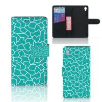 Sony Xperia Z3 Hoesje Cracks Blue