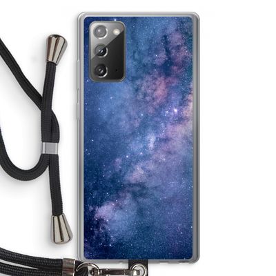 Nebula: Samsung Galaxy Note 20 / Note 20 5G Transparant Hoesje met koord