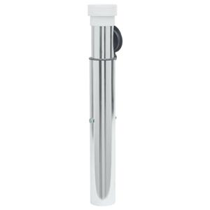 VidaXL Parasolvoet voor in grond voor 40-50 mm stok aluminium zilver