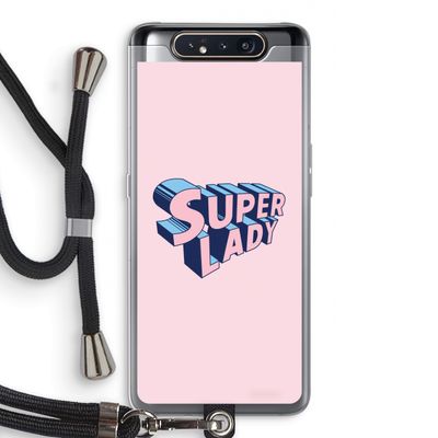 Superlady: Samsung Galaxy A80 Transparant Hoesje met koord