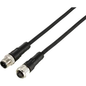 TRU COMPONENTS TC-12833104 Sensor/actuator verlengkabel M12 Aantal polen (sensoren): 3 Stekker (recht) op koppeling (recht) 2 m 1 stuk(s)