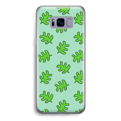 Groene blaadjes: Samsung Galaxy S8 Transparant Hoesje