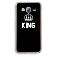 King zwart: Samsung Galaxy J3 (2016) Transparant Hoesje