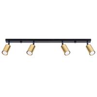 Plafondlamp WINX 4L zwart/goud