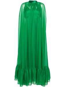 alice + olivia robe cape Lanelle à coupe longue - Vert