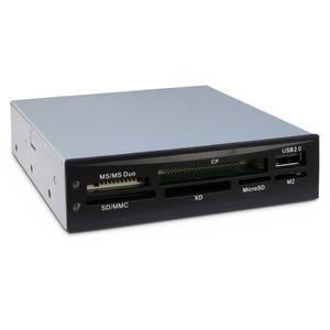 Inter-Tech CI-02 interne geheugenkaartlezer USB 2.0 zwart