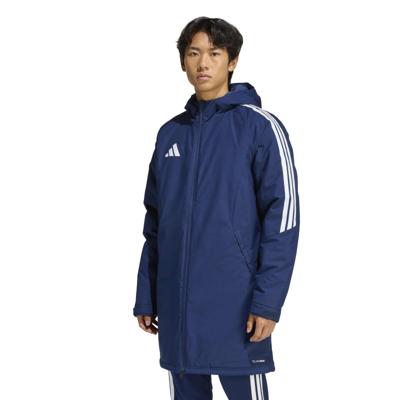 adidas Tiro 26 Lange Winterjas Donkerblauw Wit adidas Tiro 26 Lange Winterjas Donkerblauw Wit