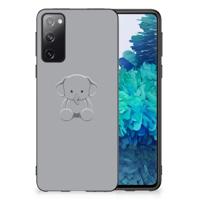 Samsung Galaxy S20 | Bumper Hoesje | Grijs Baby Olifant