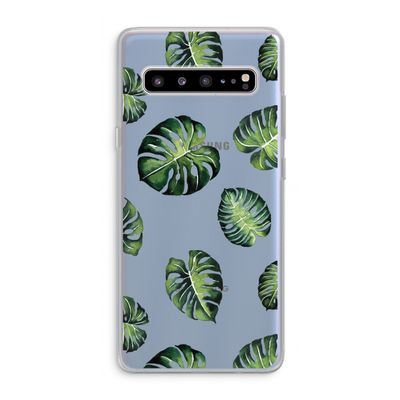 Tropische bladeren: Samsung Galaxy S10 5G Transparant Hoesje
