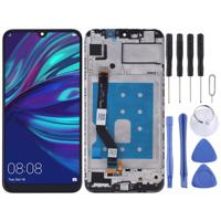 LCD-scherm en digitizer volledige montage met frame voor Huawei Y7 (2019) (zwart)
