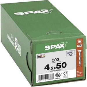 SPAX 1191010450505 Houtschroef 4.5 mm 50 mm T-STAR plus Staal WIROX 500 stuk(s)