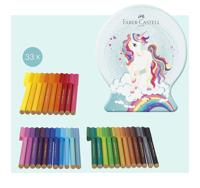 Faber Castell Viltstift Connector - Snow globe Unicorn 33 stuks