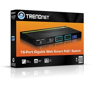 Trendnet TPE-1620WS netwerk-switch Managed L2 Gigabit Ethernet (10/100/1000) Power over Ethernet (PoE) 1U Zwart