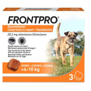 Frontpro kauwtablet Hond Medium 3 kauwtabletten 4-10kg