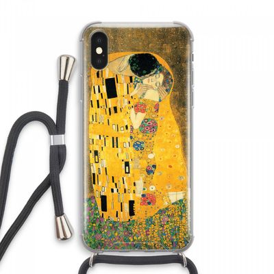 Der Kuss: iPhone XS Max Transparant Hoesje met koord