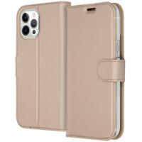 Accezz Wallet Case voor Apple iPhone 12 Pro Max Telefoonhoesje Goud