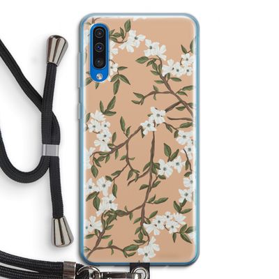 Blossoming spring: Samsung Galaxy A50 Transparant Hoesje met koord